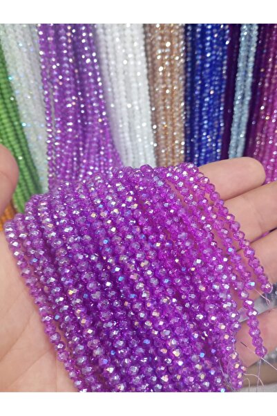 Ralp Moda خرز زجاجي كريستالي 4 مم 10 خيوط