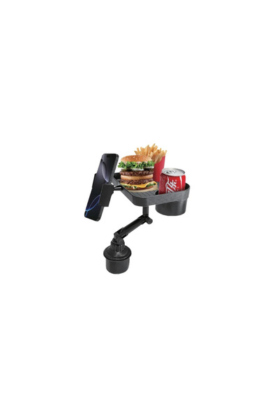 Youfo Integrated Car Organizer Flexible Meal Tray and Phone Holder with Full ...