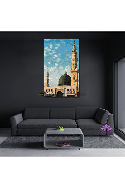 LİLYHOBBYLAND Sayılarla Boyama Seti Kasnağa Gerili İslami Eserler 50x70 cm-Me...