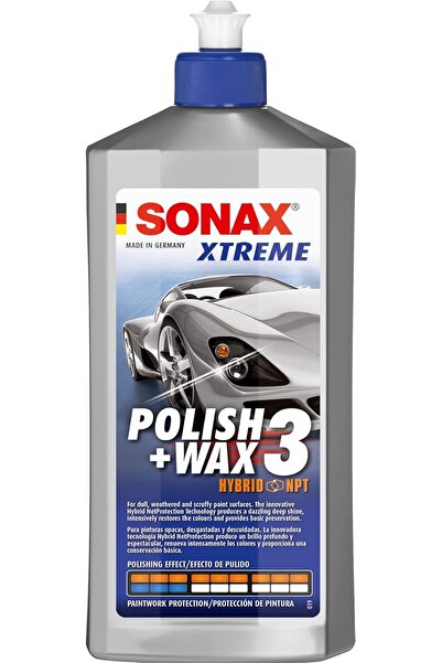 Sonax شمع وملمع إكستريم هايبرد إن بي تي 3 (500 مل) - لتلميع الأسطح المطلية ال...