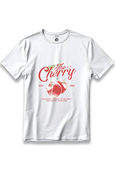 EZG Business Μπλουζάκι Unisex με σχέδιο κεράσια σε ροζ χρώμα, με στάμπα, από ...