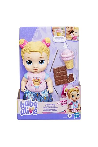 Baby Alive Tatlı Atıştırmalıklar Harper Sarılma Bebeği G1449