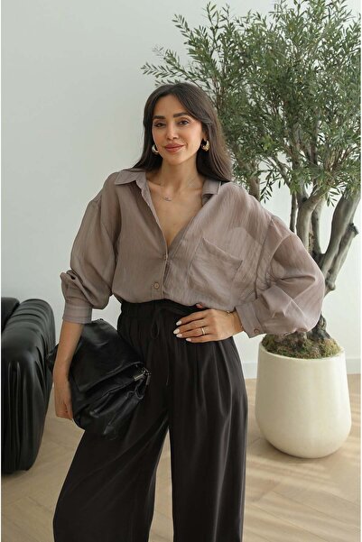 Havoş Πουκάμισο με ρίγες από βιζόν Vennera που αφήνει τους ώμους εκτός από τη...