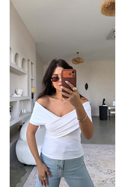 Buket Teke Λευκή Μπλούζα Πολυαμίδης Μοντέλο Ζεντράιζερ ΖΕΡ