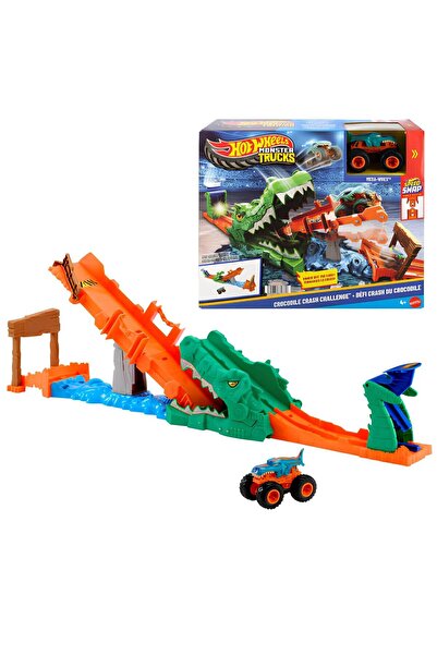 HOT WHEELS Monster Trucks Timsahı Devir Oyun Seti JJN45