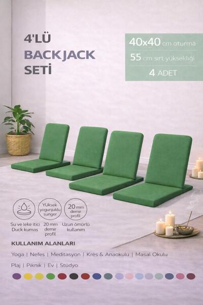 Remege Spor Malzemeleri 4 Pieces Duck Fabric Meditation Chair Floor Cushion w...
