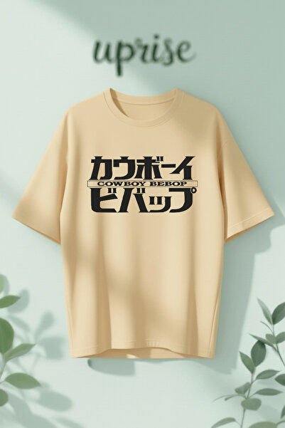 Vordevia Tricou supradimensionat din bumbac imprimat cu anime-ul Cowboy Bebop