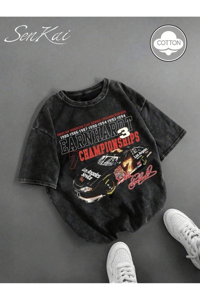 bellanova Unisex Μαύρο μπλουζάκι με στάμπα oversize Streetwear Άνετη εφαρμογή...