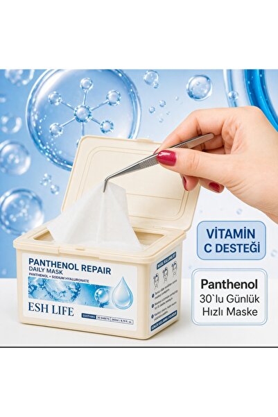 EshLife ESH LİFE Nemlendirici C vitamini İçerikli Günlük Kore Yaprak Maske