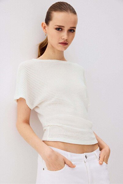 H&M Batwing-sleeved jersey top