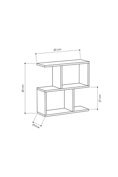Mourah Home طاولة قهوة هوم مانيا بيضاء D19.5XH60.0XW60.0