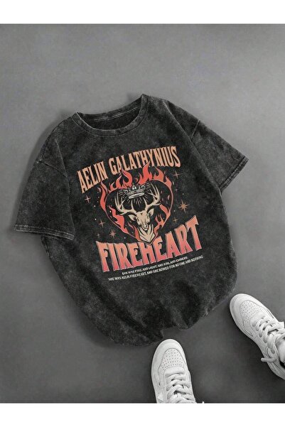 bellanova Unisex Μαύρο μπλουζάκι με στάμπα oversize Streetwear Άνετη εφαρμογή...