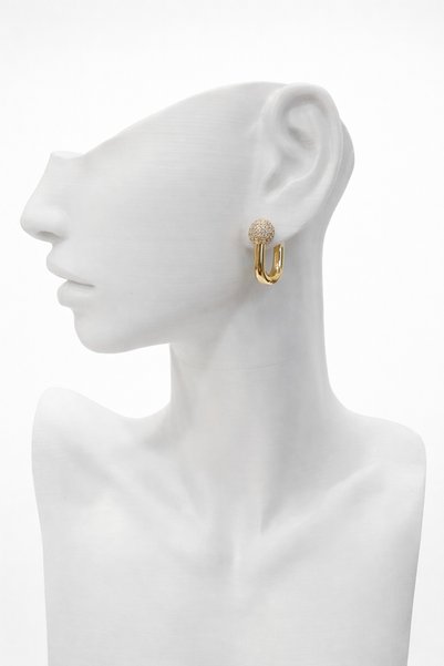 Kelira Special Series Zircon Stone Detailed Ball Women's Earrings