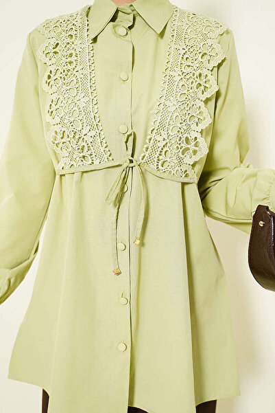 Lavanta Tekstil Πουκάμισο με κορδόνια