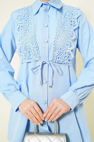 Lavanta Tekstil Πουκάμισο με κορδόνια