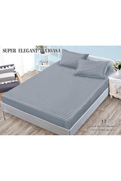 Super Elegant Pucioasa Κάλυμμα κρεβατιού και 2 μαξιλαροθήκες, ελαστικό, σούπε...