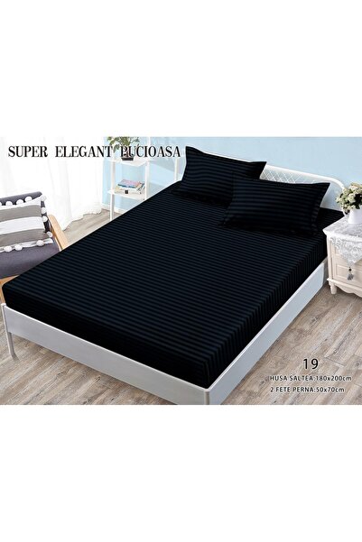 Super Elegant Pucioasa Κάλυμμα κρεβατιού και 2 μαξιλαροθήκες, ελαστικό, σούπε...