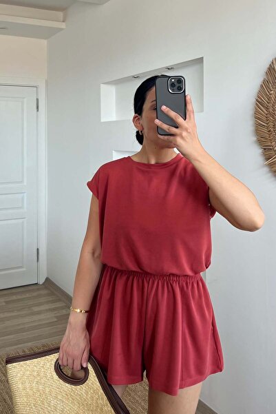 butikhola Nar Çiçeği Oysho Kumaş Modal Tulum