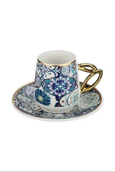 Generic Brand Ethnic Pattern Set of 6 Porcelain Coffee Cups ROYALEKS-P-POR-10...