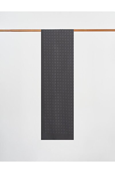 Kayra Logo Detailed Lyocell Shawl Black