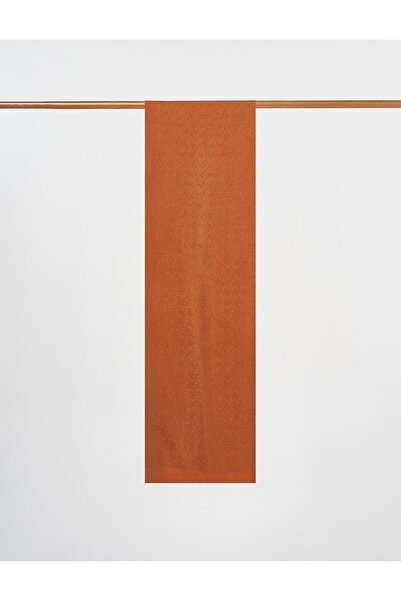 Kayra Logo Detailed Lyocell Shawl Cinnamon
