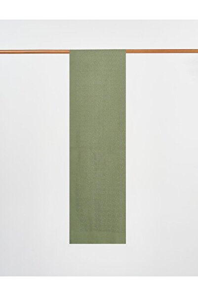 Kayra Logo Detailed Lyocell Shawl Forest Green