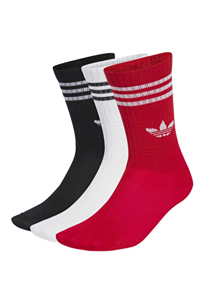 adidas Çok Renkli Erkek Çocuk 3'lü Çorap JW0332 CREW SOCK 3P