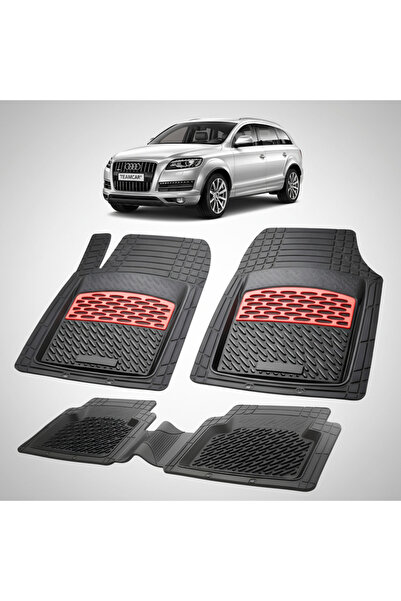 TEAMCAR Συμβατά πατάκια δαπέδου για Audi Q7 4L SUV 2005-2015 |   Κόκκινο