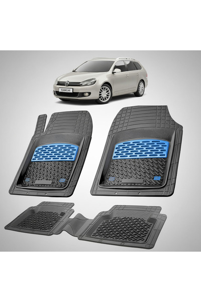 TEAMCAR Συμβατά πατάκια δαπέδου για Volkswagen Golf 6 Variant 2009-2013 |   Μπλε