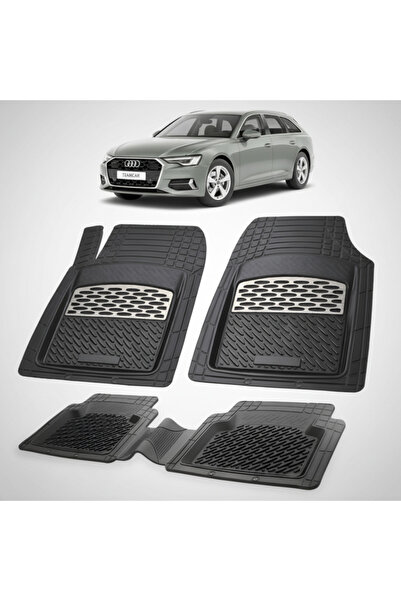 TEAMCAR Πατάκια δαπέδου συμβατά με Audi A6 C8 Avant Break 2018-2025 |   Ασήμι