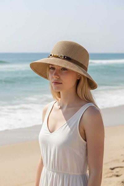 Aware Time Γυναικείο ψάθινο καπέλο Fedora