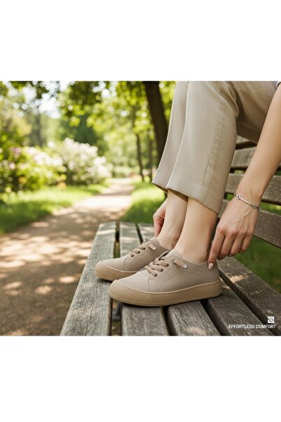 MİNAHOBİ Γνήσιο δέρμα Nubuck Brown Slip-On Γυναικεία Παπούτσια