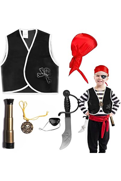 Home Smart Pirate Children's Costume with Accessories for Boys and Girls Idea...