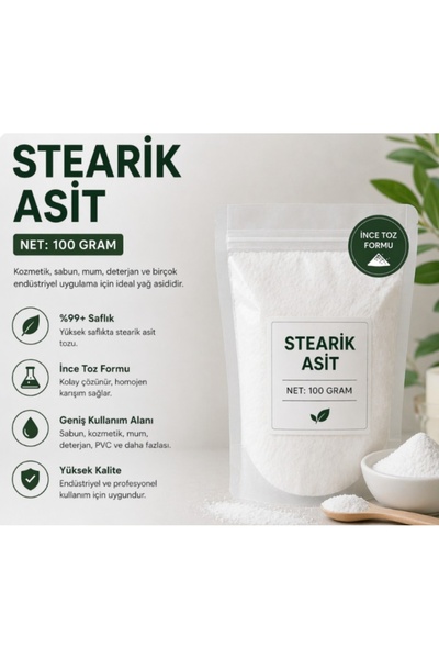 DOĞAN MUM Mum stearik asit 100 gram mum,wax,sabun stearik