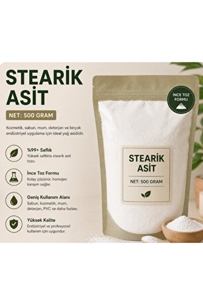 DOĞAN MUM Mum stearik asit 500 Gr mum,sabun stearin asit