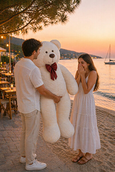 Özgüner Oyuncak 250200 Ekstra Büyük Peluş Ayı – Romantik ve Şık Hediye Seçeneği