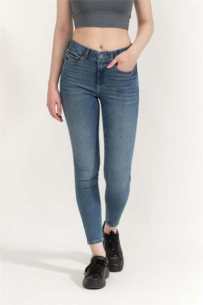 Dkny Kadın Jean Pantolon Mavi