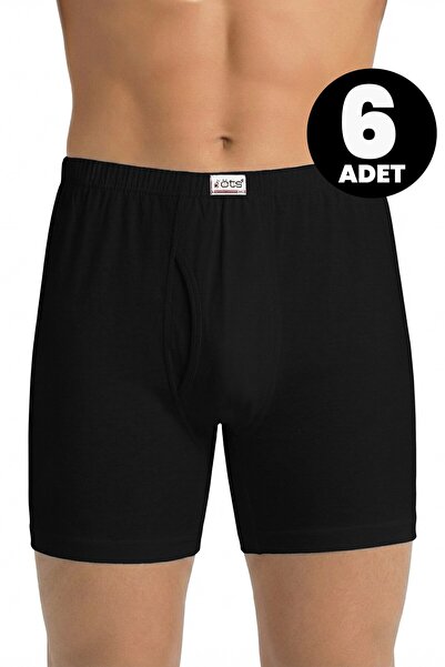 Öts Σετ 6 ανδρικών μποξεράκια από μονόφυλλο βαμβάκι (100% βαμβάκι)