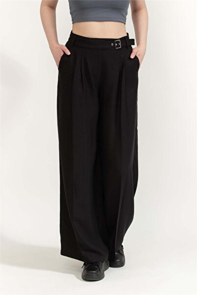 Karl Lagerfeld Belt Detail Daily Pants Kadın Pantolon