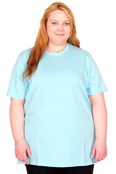 ModeXL Mode XL Real Big Size γυναικείο μπλουζάκι 100% βαμβακερό χτενισμένο βα...