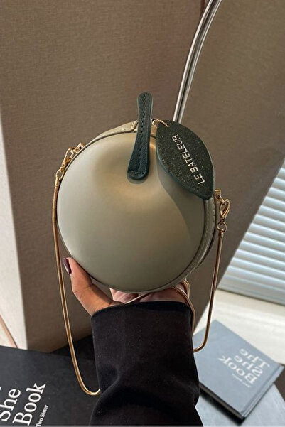 Louis Vettriano Women's Cute Apple Shaped Mini Crossbody Bag Chain Strap Shou...