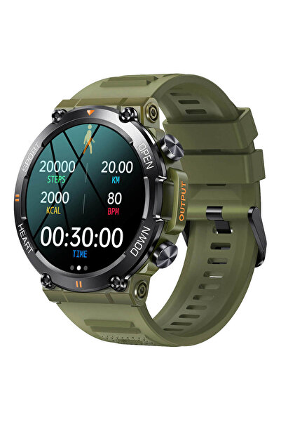 Bakeey K 76 Pro Έξυπνο ρολόι (Χακί)