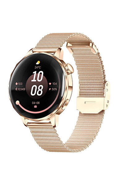 Microwear Έξυπνο ρολόι I 220 Χρυσό Ατσάλι