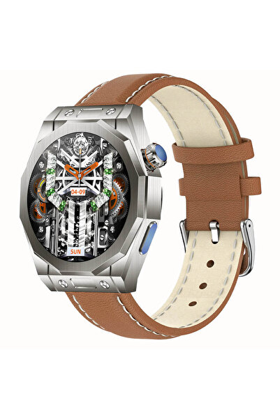 Microwear T 83 Max Έξυπνο ρολόι με μετρητή καρδιακών παλμών (Καφέ)