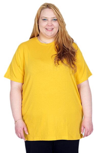 ModeXL Mode XL Real Big Size Γυναικείο T-Shirt Lycra Combed Cotton 20149 ΜΟΥΣ...