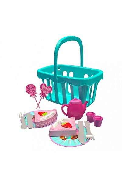uçar toys Set de ceai picnic pentru copii cu 15 accesorii