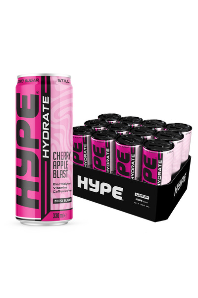 Hype Hydrate Drink - Cherry Apple Blast Flavor 12x330