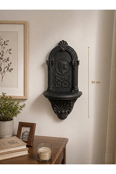 LayerOne Antik Roma Tarz Dekoratif Duvar Rafı - 32 cm