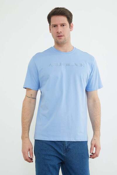 Fulla Moda Μπλουζάκι με ανάγλυφο σλόγκαν