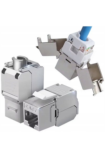 Rosfix 67FX-RJ45-6A-16 Keystone RJ-45 STP – Cat7 Class F Toolless | 600 MHz